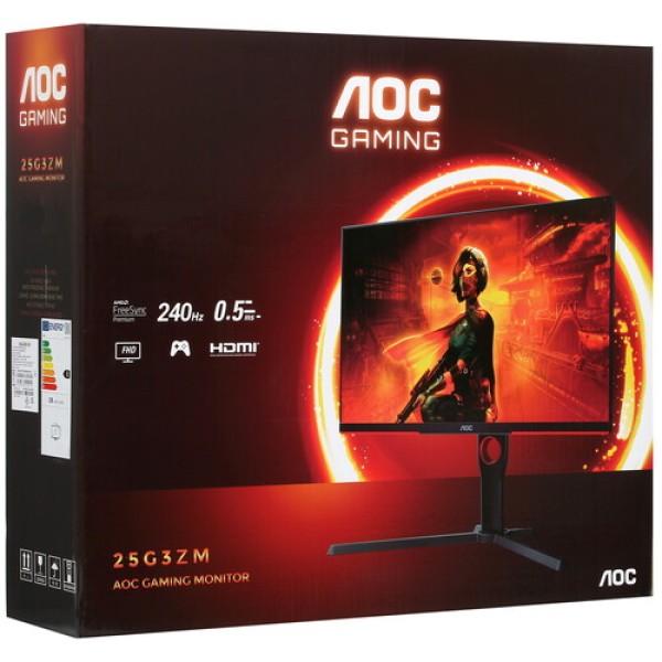 24.5" Монитор AOC 25G3ZM/BK черный