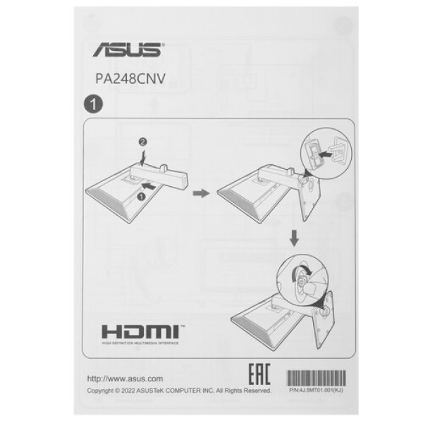 24.1" Монитор ASUS ProArt PA248CNV черный