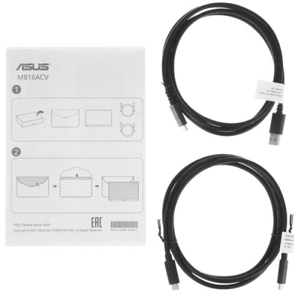 15.6" Монитор ASUS ZenScreen MB16ACV черный