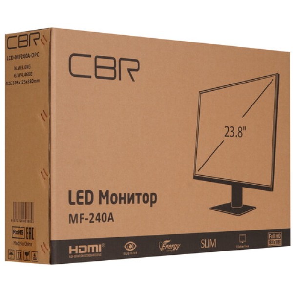 23.8" Монитор CBR MF 240A черный