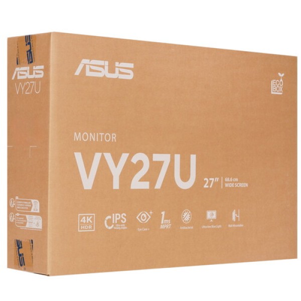 27" Монитор ASUS VY27UQ черный