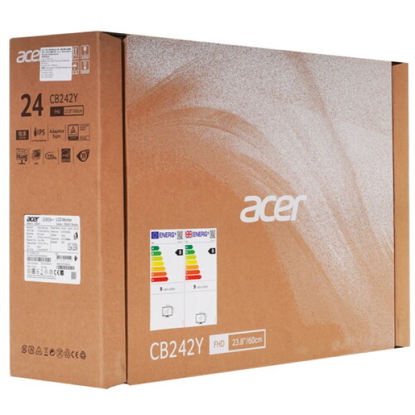 23.8" Монитор Acer CB242YGbmiprx черный