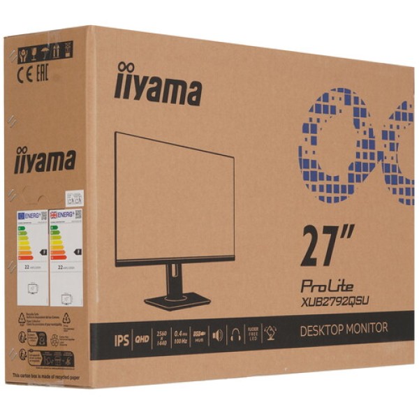 27" Монитор Iiyama ProLite XUB2792QSU-W6 белый