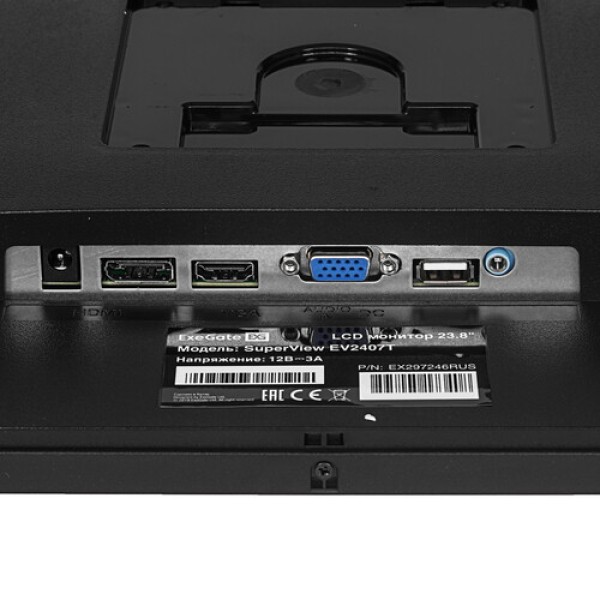 23.8" Монитор ExeGate SuperView EV2407T черный