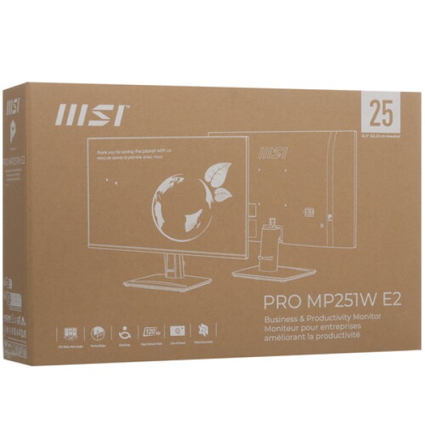 24.5" Монитор MSI PRO MP251W E2 белый