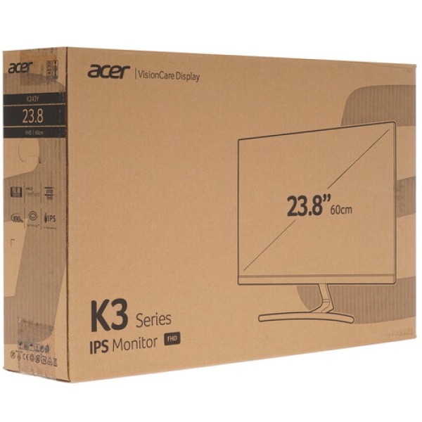 23.8" Монитор Acer K243YEbmix черный