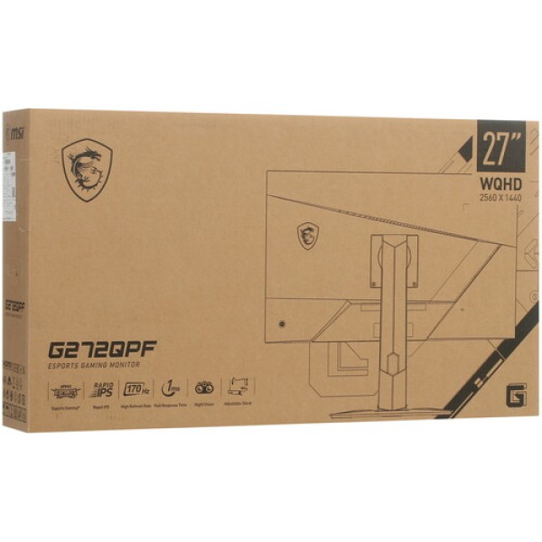 27" Монитор MSI G272QPF черный