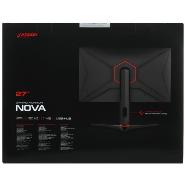 27" Монитор ARDOR GAMING NOVA AF27H1UE черный