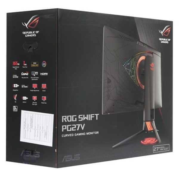27" Монитор ASUS ROG Swift PG27VQ черный