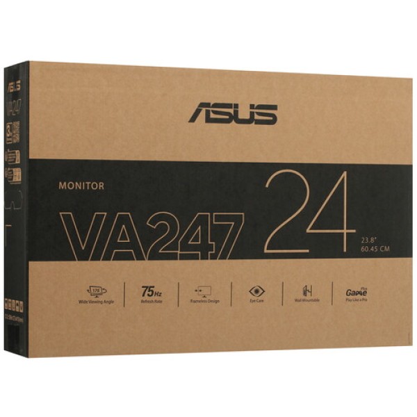 23.8" Монитор ASUS VA247HE черный