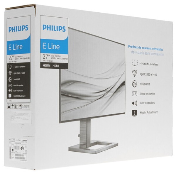27" Монитор Philips 275E2FAE черный