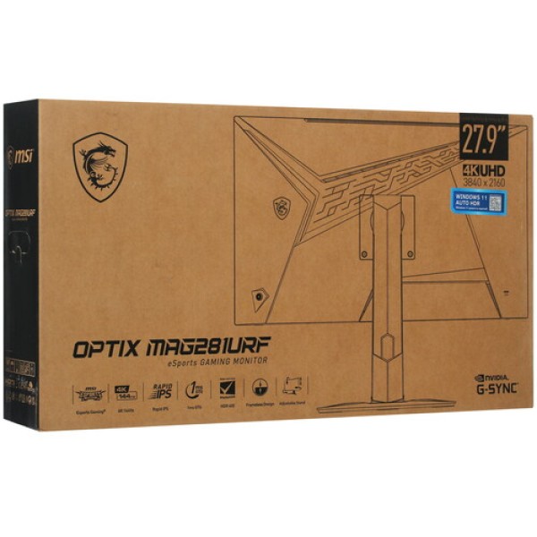 27.9" Монитор MSI Optix MAG281URF черный