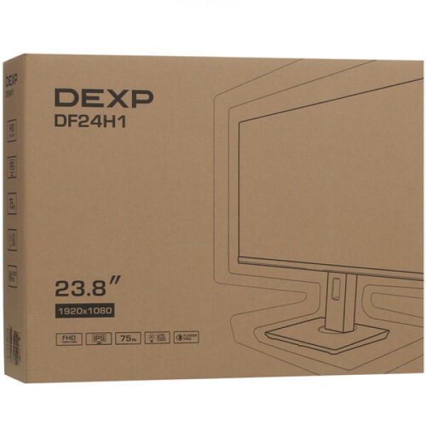 23.8" Монитор DEXP DF24H1 белый