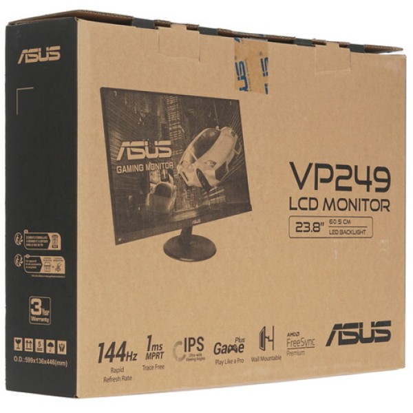23.8" Монитор ASUS VP249QGR черный