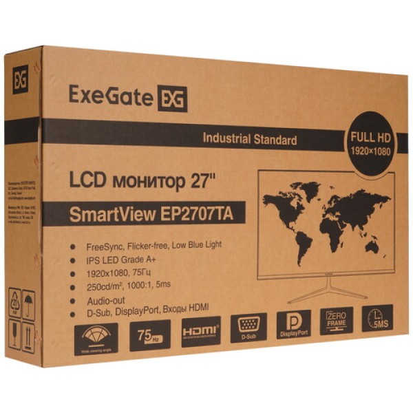 27" Монитор ExeGate SmartView EP2707TA черный
