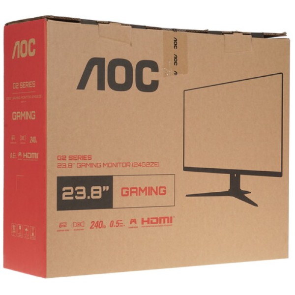 23.8" Монитор AOC 24G2ZE/BK черный
