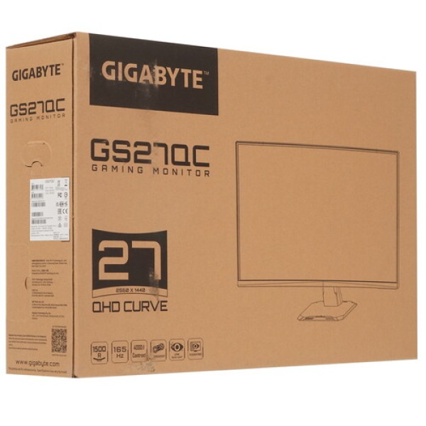 27" Монитор GIGABYTE GS27QC черный