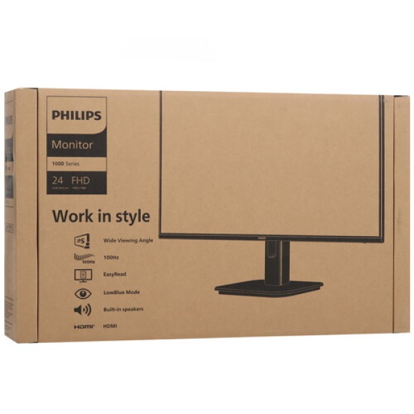 23.8" Монитор Philips 24E1N1100A/01 черный