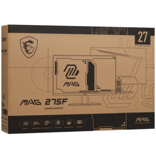 27" Монитор MSI MAG 275F черный