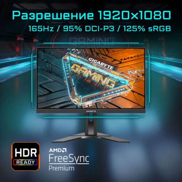 23.8" Монитор GIGABYTE G24F 2 черный