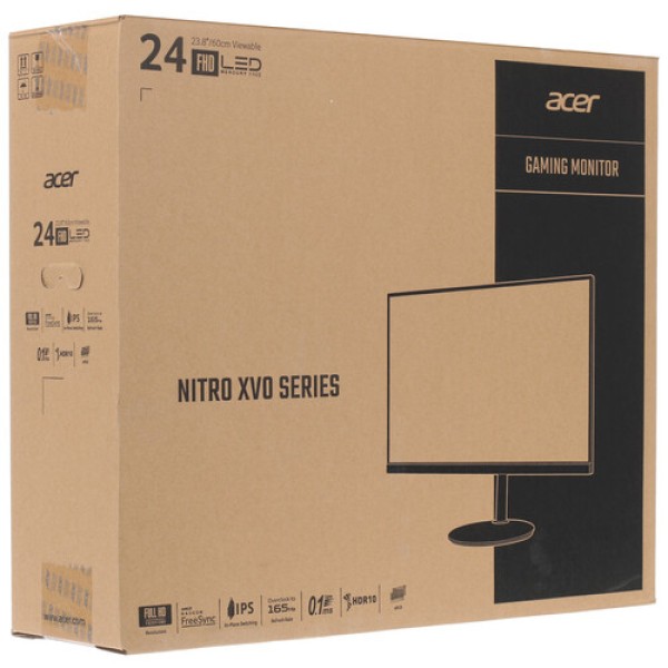 23.8" Монитор Acer Nitro XV240YPbmiiprx черный