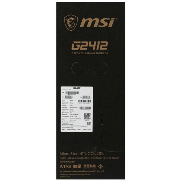 23.8" Монитор MSI G2412 черный