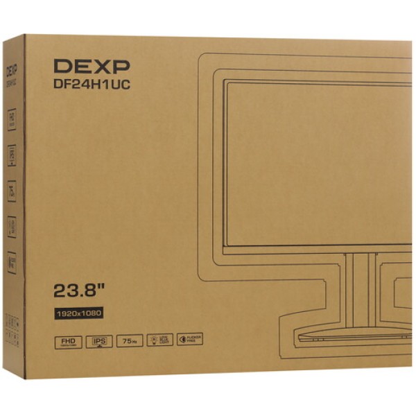 23.8" Монитор DEXP DF24H1UC черный