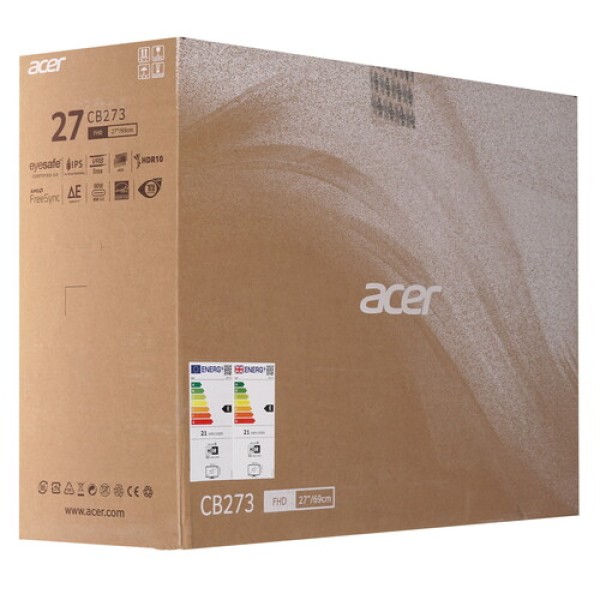 27" Монитор Acer Vero CB273Ebemipruzxv черный