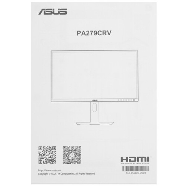 27" Монитор ASUS ProArt PA279CRV черный