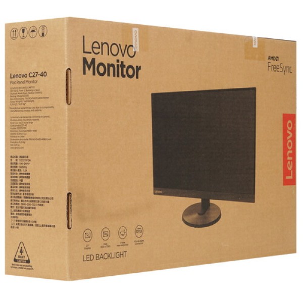27" Монитор Lenovo C27-40 черный