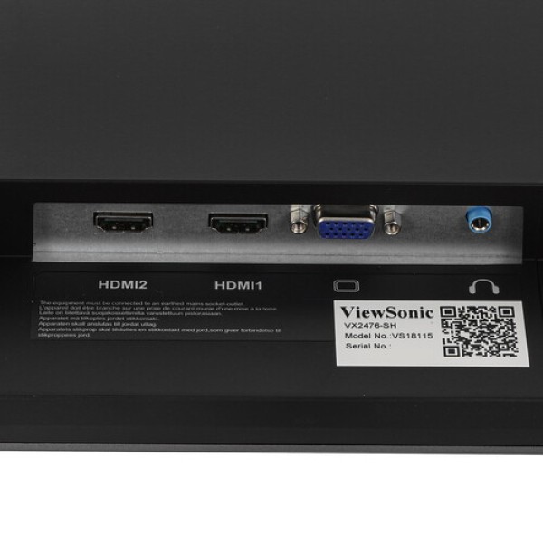 23.6" Монитор ViewSonic VX2476-SH серебристый