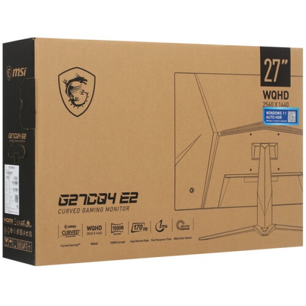 27" Монитор MSI G27CQ4 E2 черный