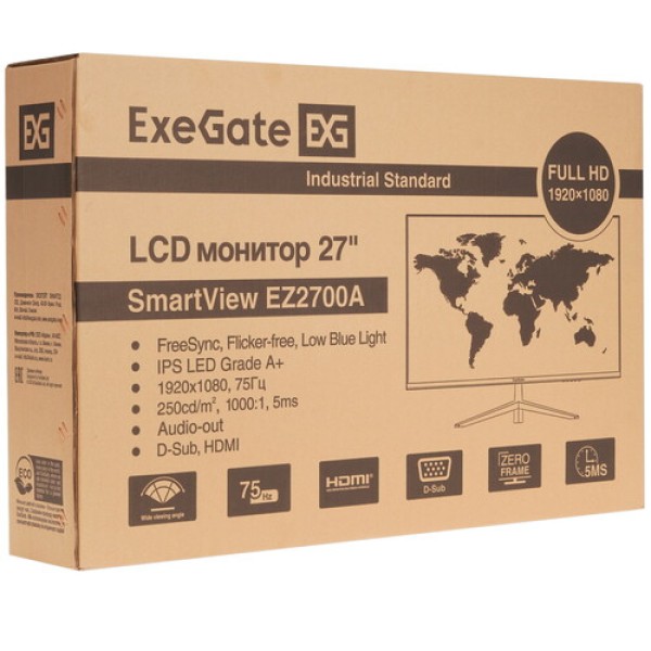 27" Монитор ExeGate SmartView EZ2700A черный