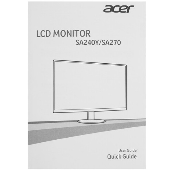 27" Монитор Acer SA270Bbmipux черный