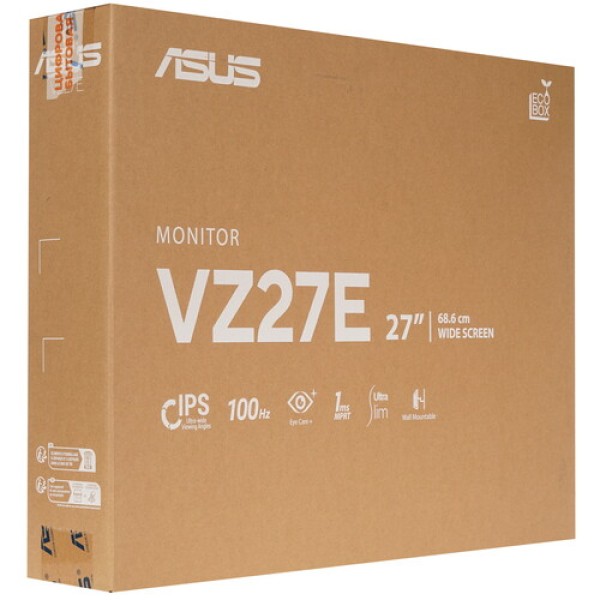 27" Монитор ASUS VZ27EHF черный