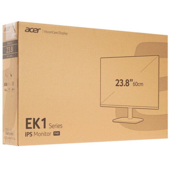 23.8" Монитор Acer EK241YEbi черный