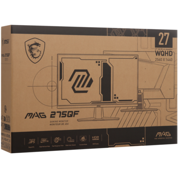 27" Монитор MSI MAG 275QF черный