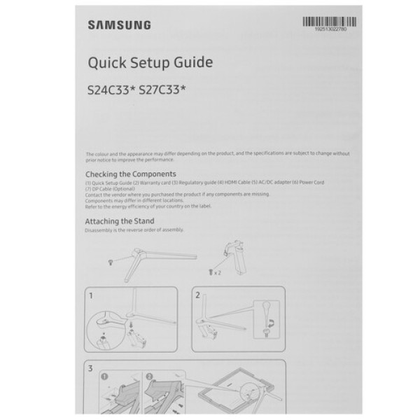 24" Монитор Samsung S3 S33GC S24C330GAI черный