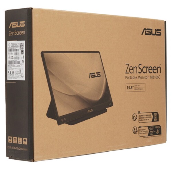 15.6" Монитор ASUS ZenScreen MB166C черный