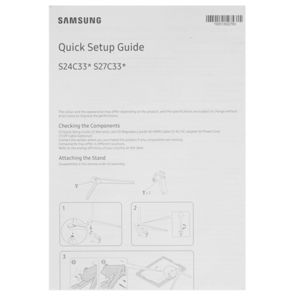 27" Монитор Samsung S3 S33GC S27C330GAI черный