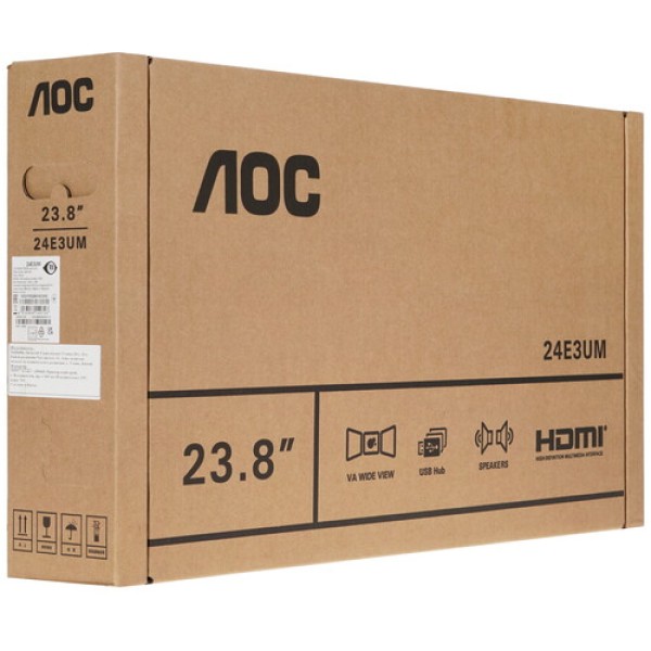 23.8" Монитор AOC 24E3UM черный