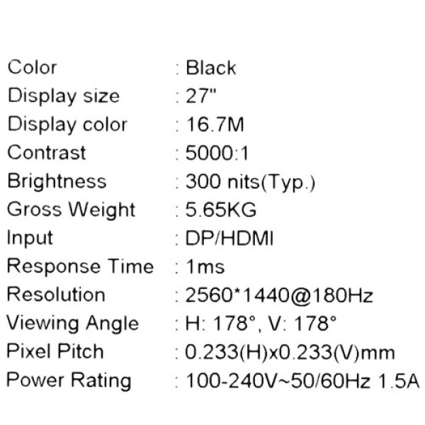 27" Монитор MSI MAG 27CQ6F черный