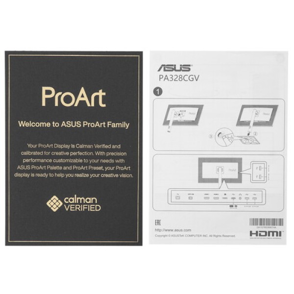 32" Монитор ASUS ProArt Display PA328CGV черный