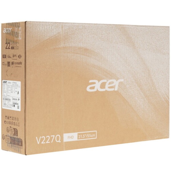 21.5" Монитор Acer Vero V227QE3bipv черный