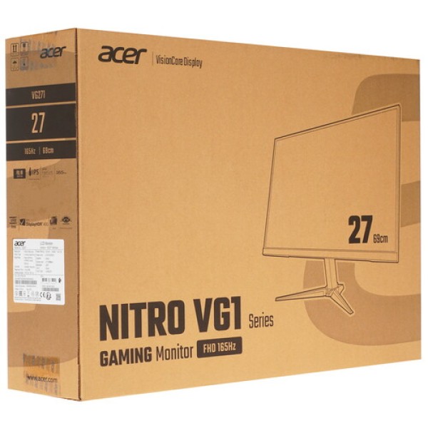 27" Монитор Acer Nitro VG271Sbmiipx черный