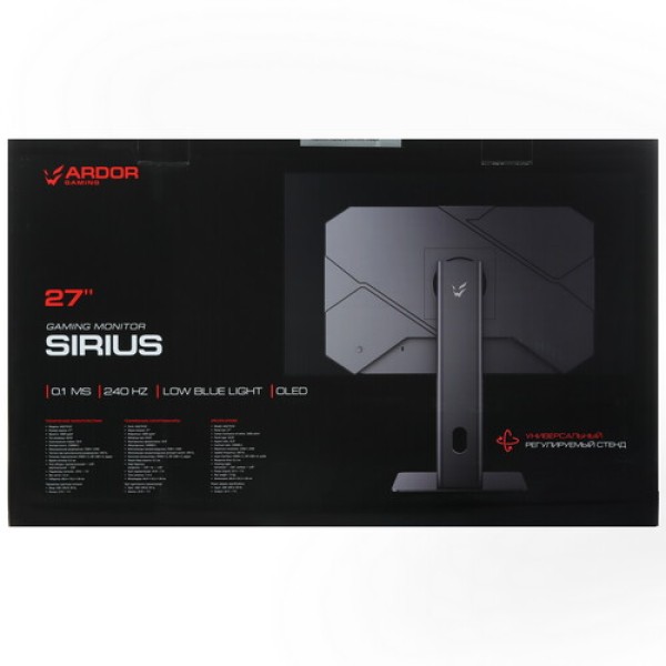 27" Монитор ARDOR GAMING SIRIUS AQ27H1O черный