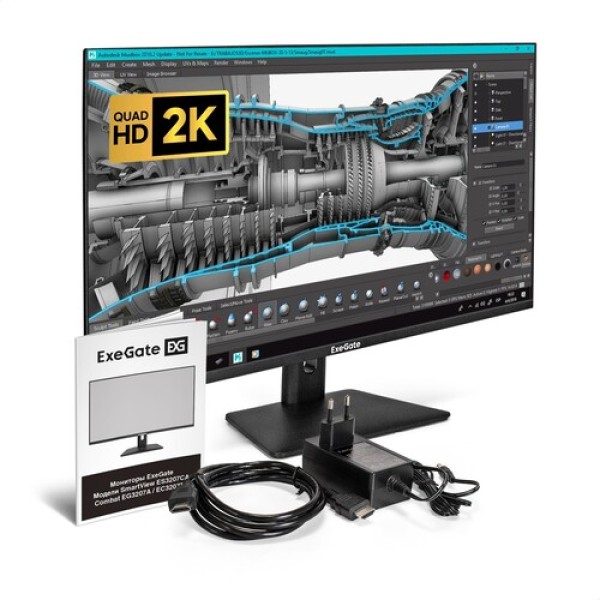 31.5" Монитор ExeGate SmartView ES3207CA черный