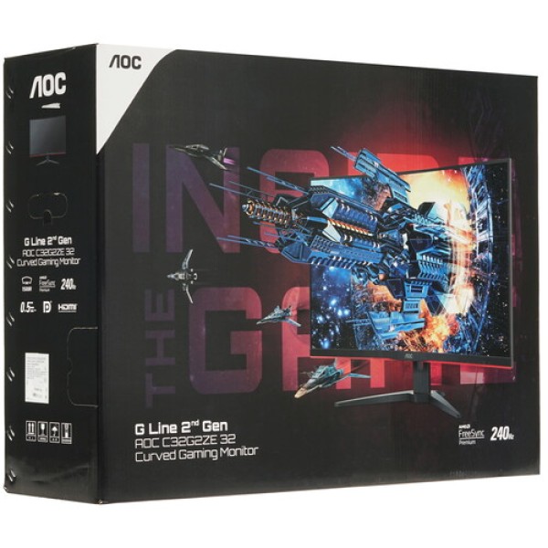 31.5" Монитор AOC C32G2ZE/BK черный