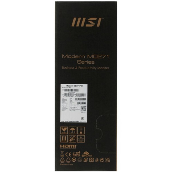 27" Монитор MSI Modern MD271PW белый