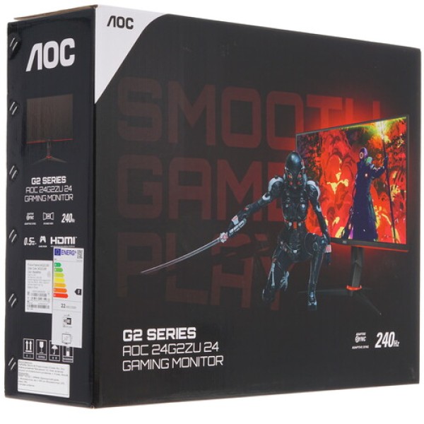 23.8" Монитор AOC 24G2ZU/BK черный
